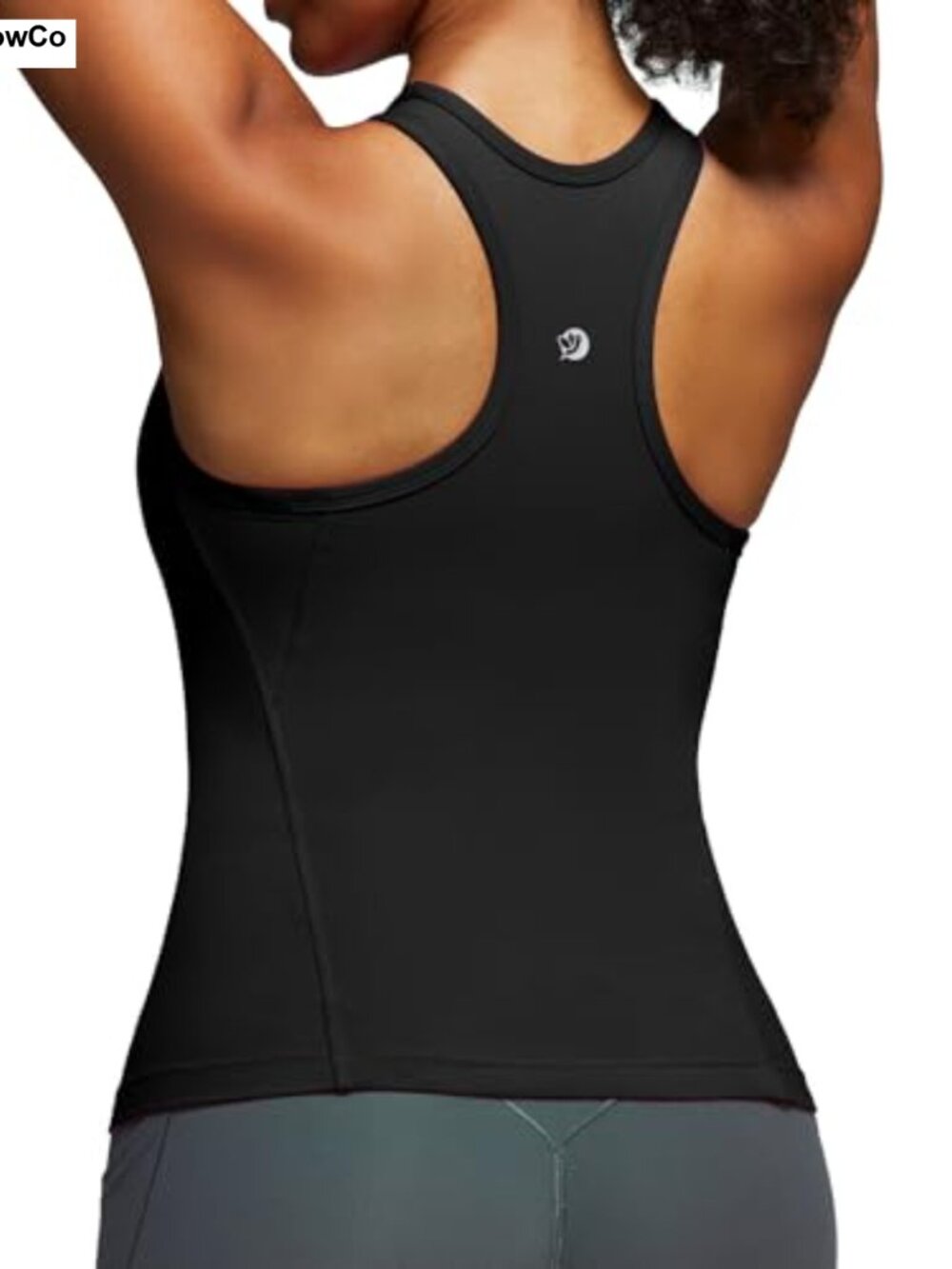 Workout Tank Top with Built-in Bra Racerback Athletic Yoga Top